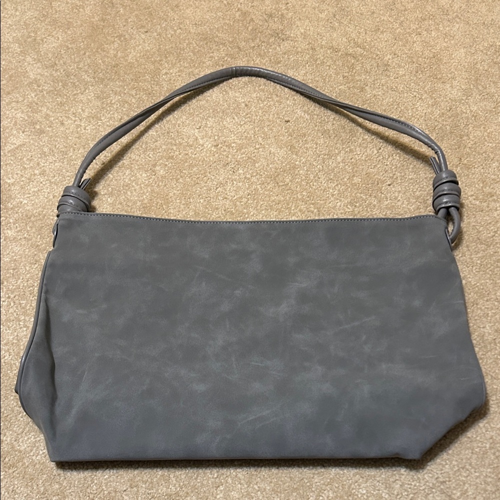 Elegant Gray Women's Shoulder Bag